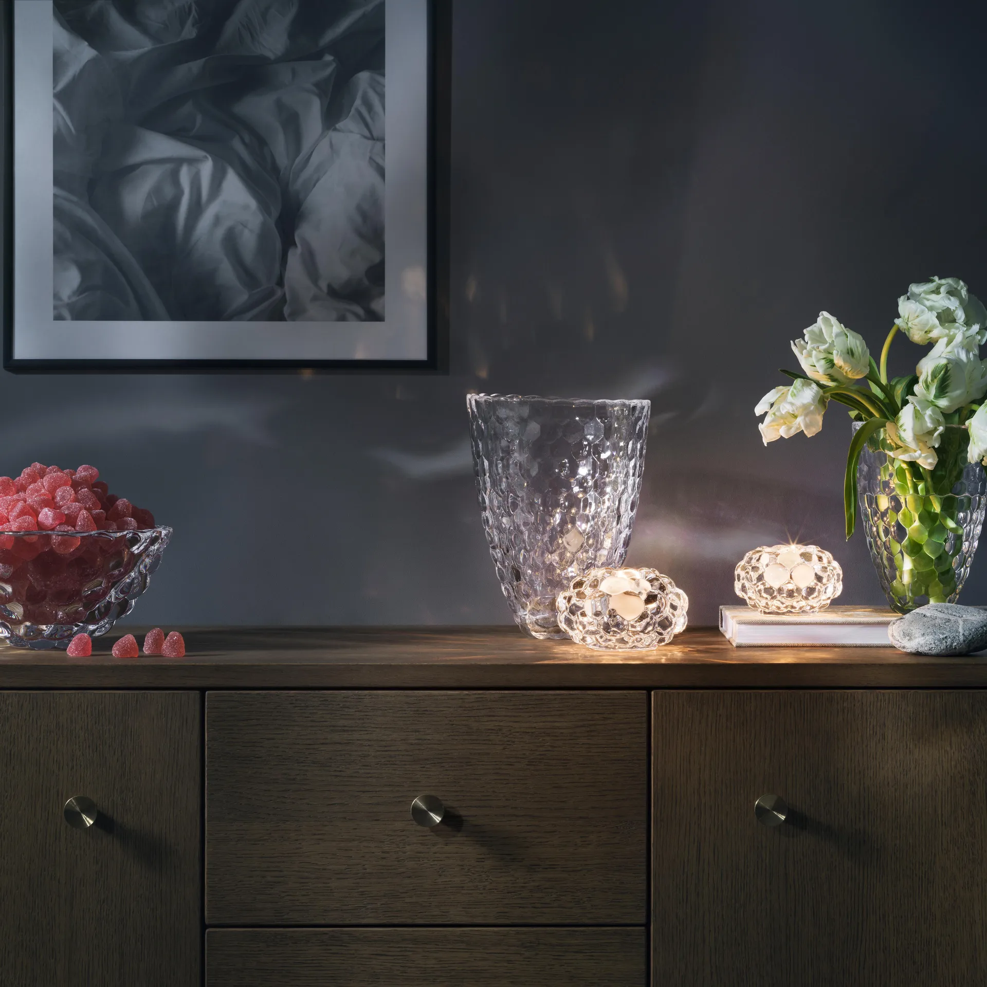 Vase Raspberry 20 cm, Transparent Orrefors