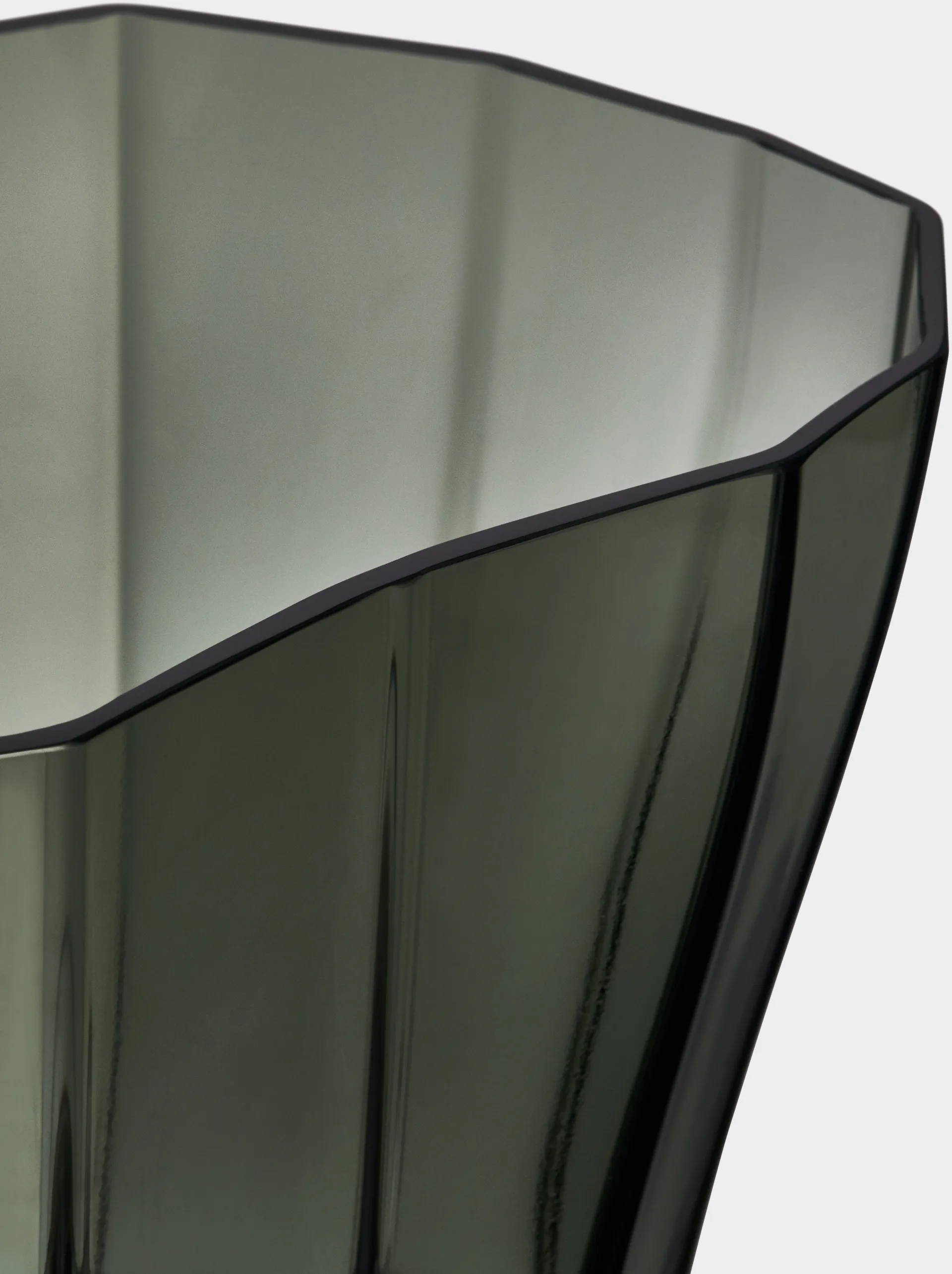 Vase Reed 17,5 cm, Vert mousse Orrefors