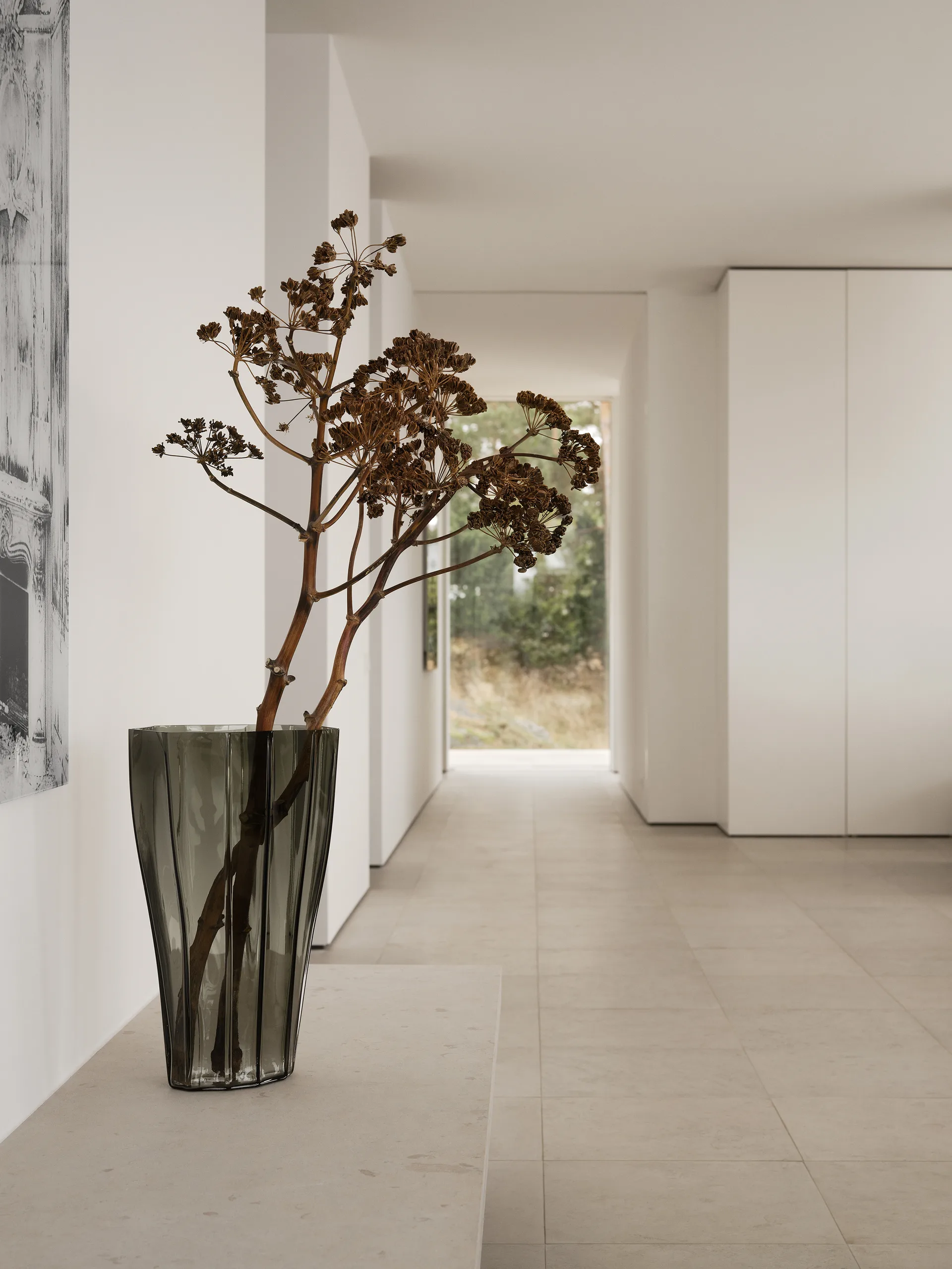 Vase Reed 50 cm, Vert mousse Orrefors