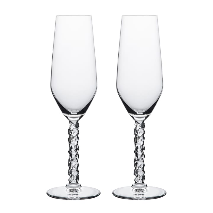 Verre à champagne Carat 24 cl Lot de 2 - Transparent - Orrefors