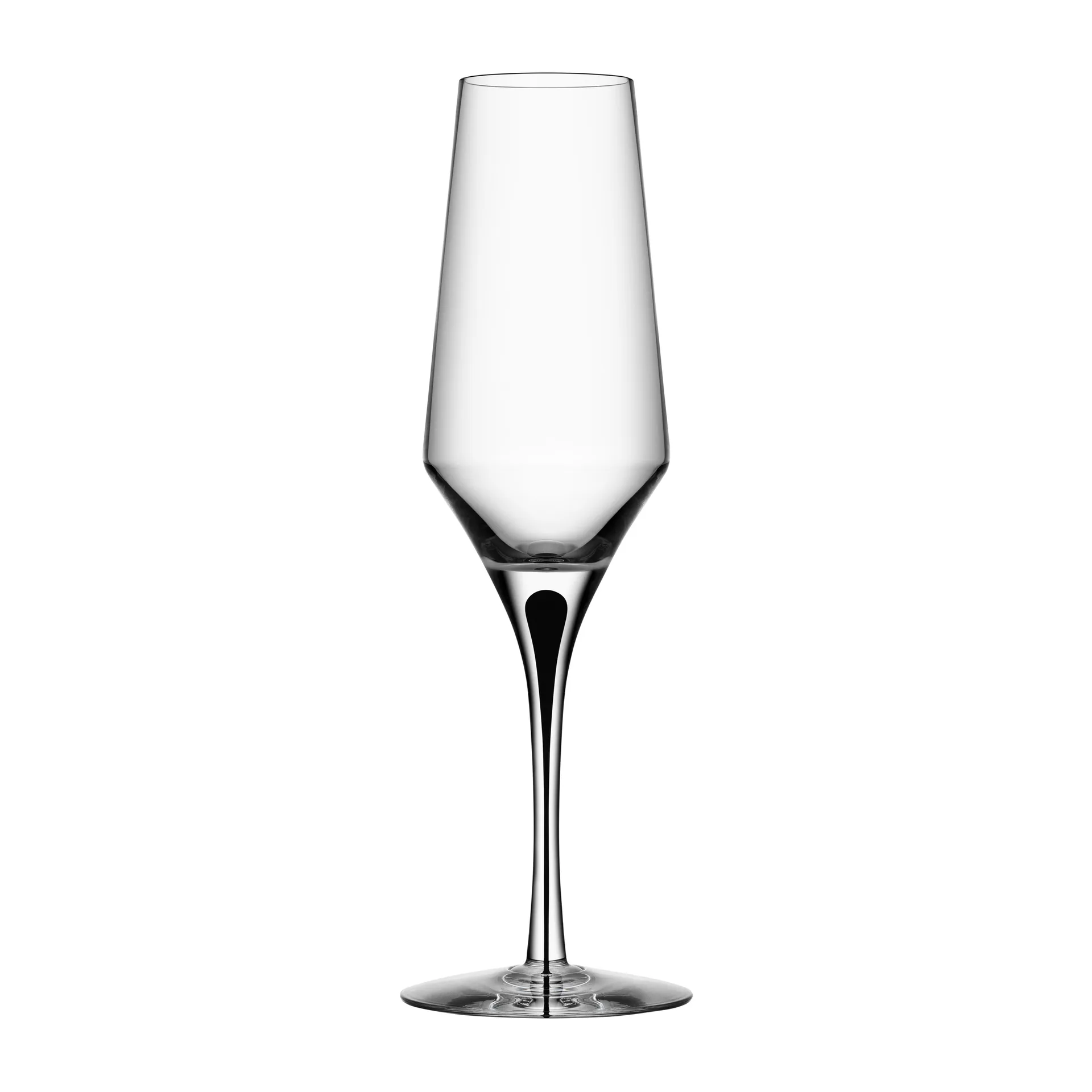 Verre à champagne Metropol 27 cl, Clear / Black Orrefors