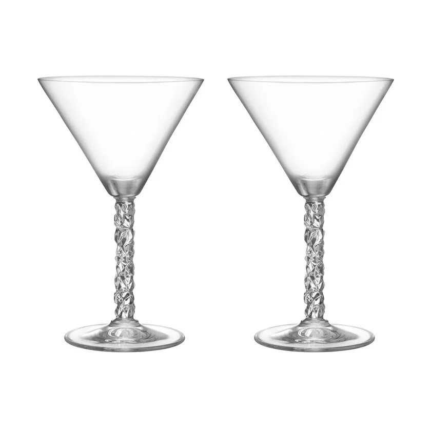 Verre à martini Carat 25 cl lot de 2, Clair Orrefors