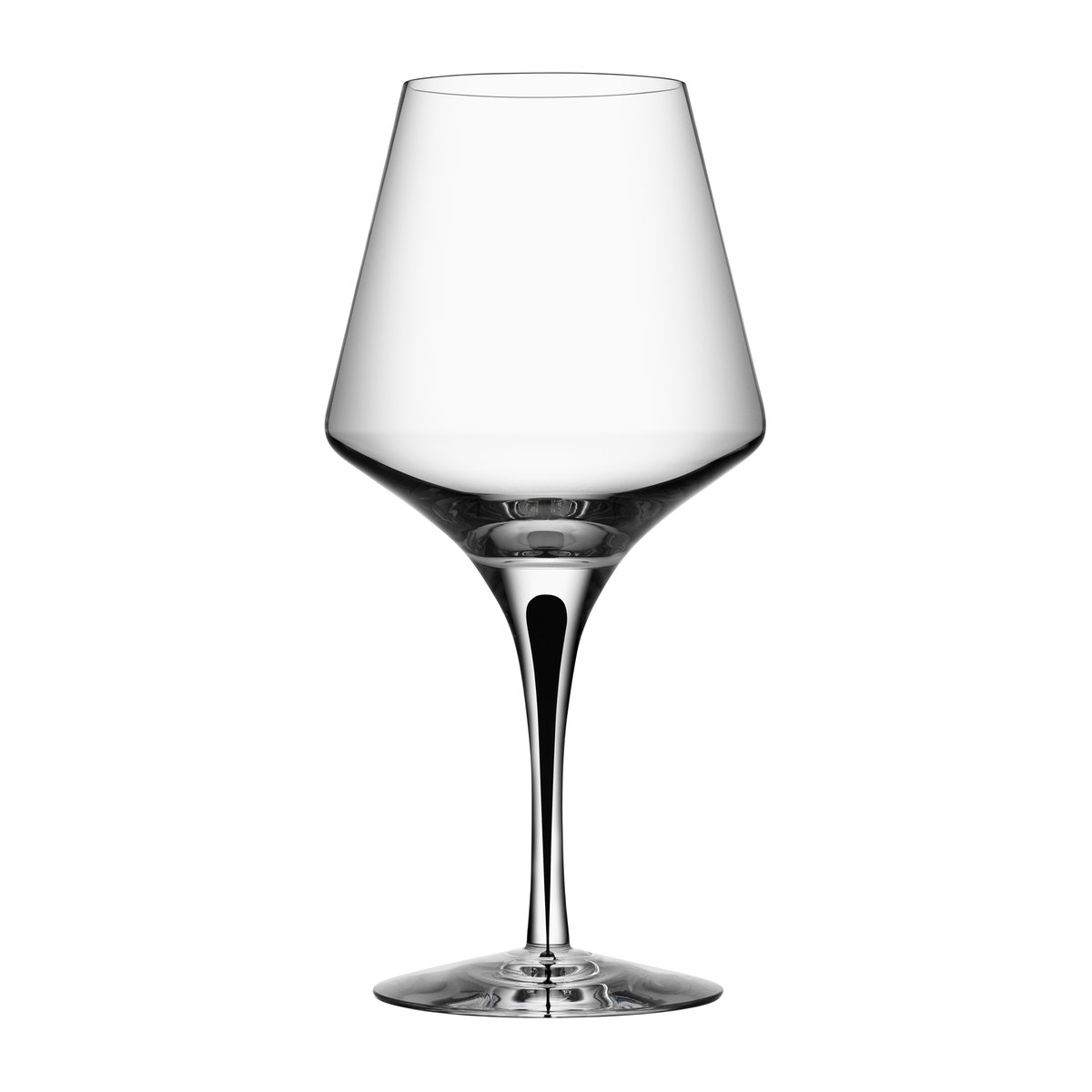 Orrefors Verre à vin Metropol 61 cl Clear / Black | Design Scandinave | Verres à vin | Noir