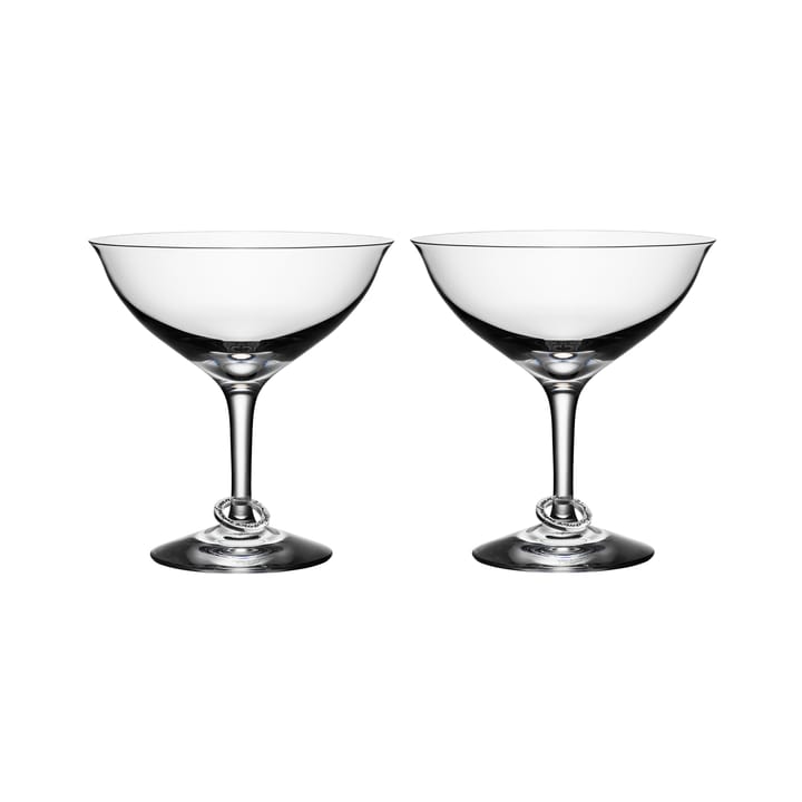 Verre Amor Vincit Omnia lot de 2 - Coupe à champagne lot de 2 - Orrefors