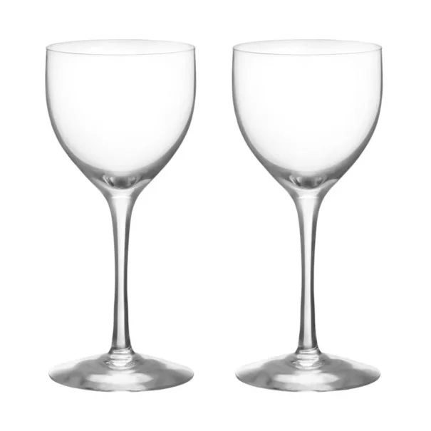 Verres More Nick & Nora17 cl lot de 2, Transparent Orrefors