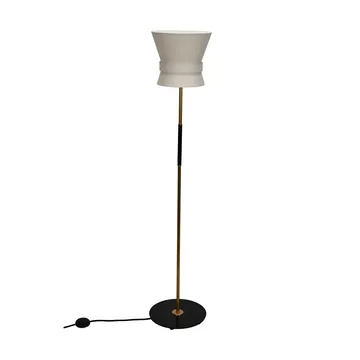 Lampadaire Bow - Laiton brut-cream white, petit 147 cm - Örsjö Belysning