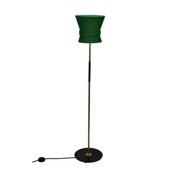 Lampadaire Bow - Laiton brut-emerald green, petit 147 cm - Örsjö Belysning