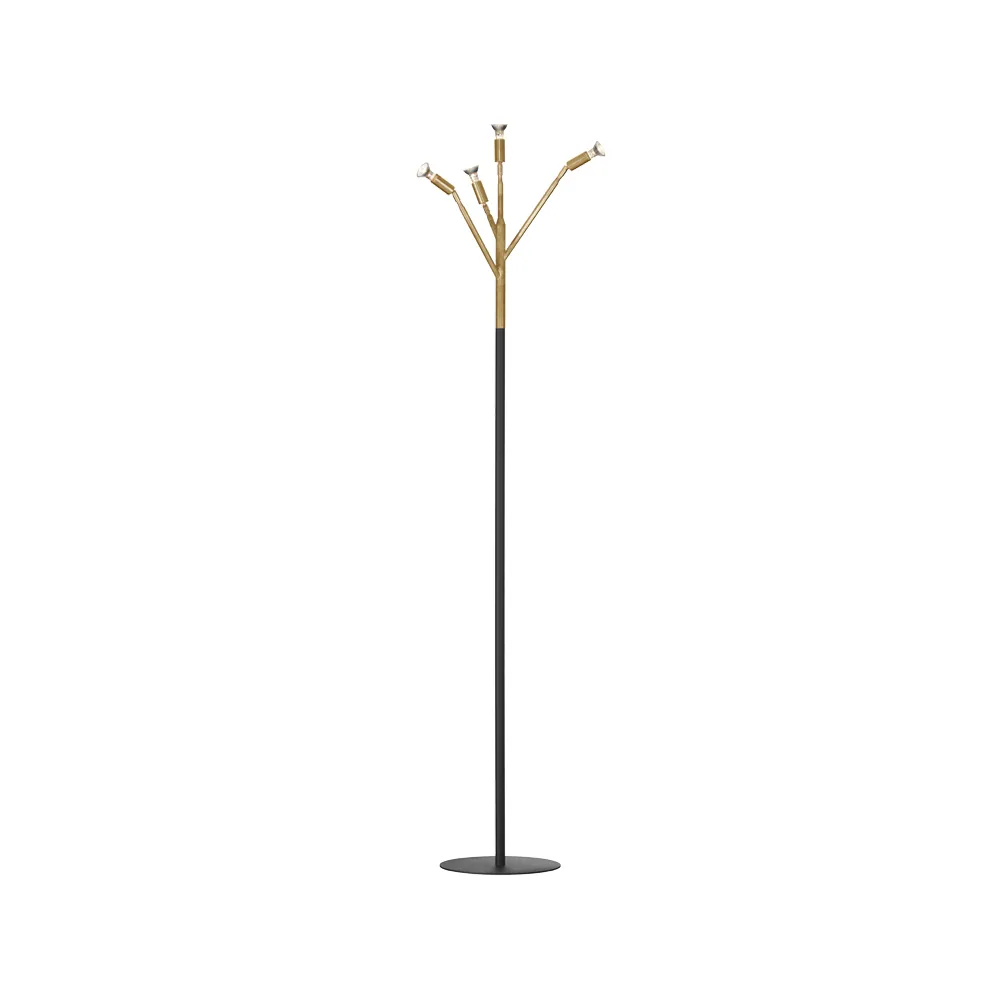Lampadaire Kvist 4, laiton-noir Örsjö Belysning