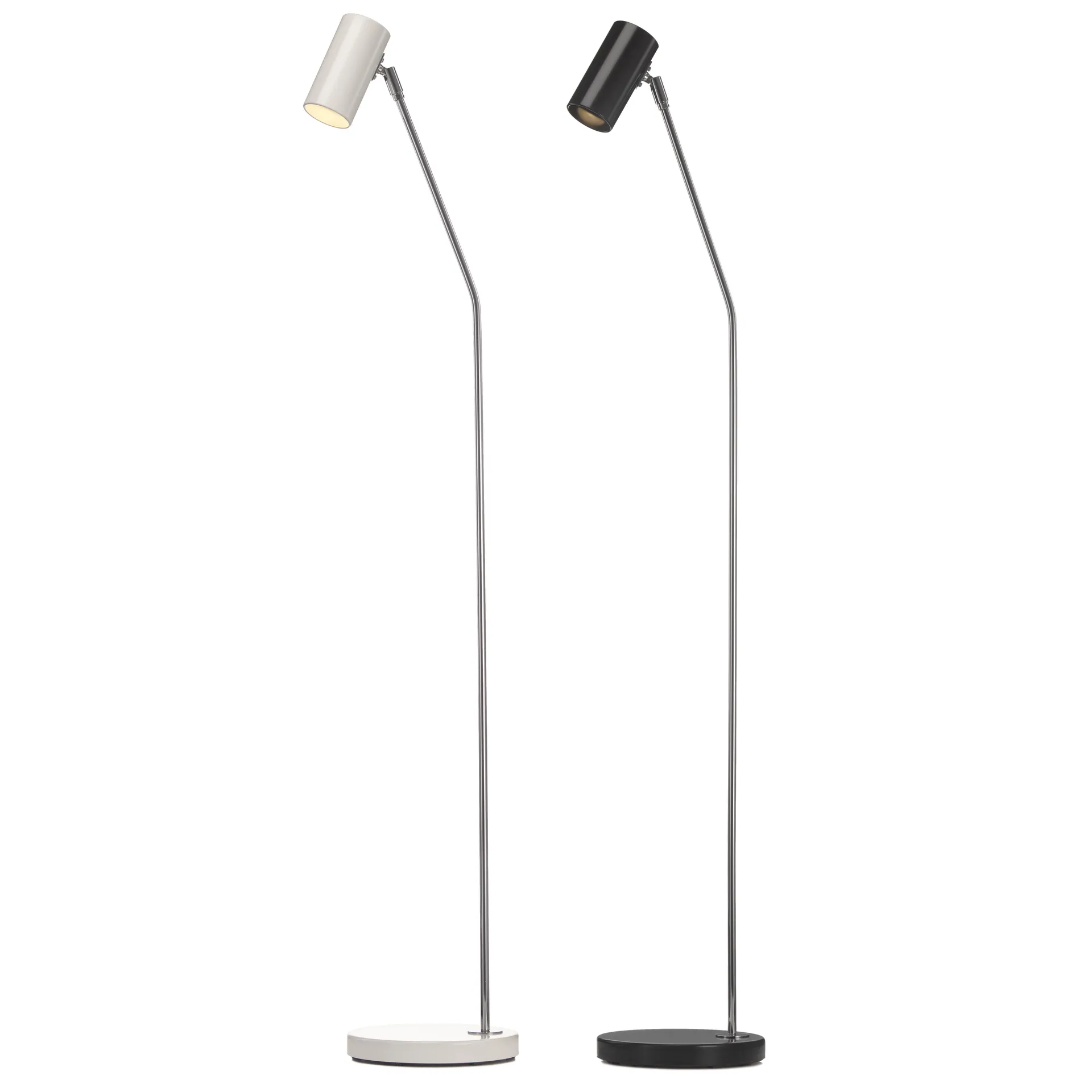 Lampadaire Minipoint GX224, blanc-chrome Örsjö Belysning