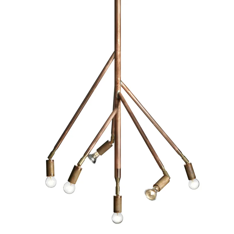 Lampe à suspension Kvist grand, cuivre brut Örsjö Belysning