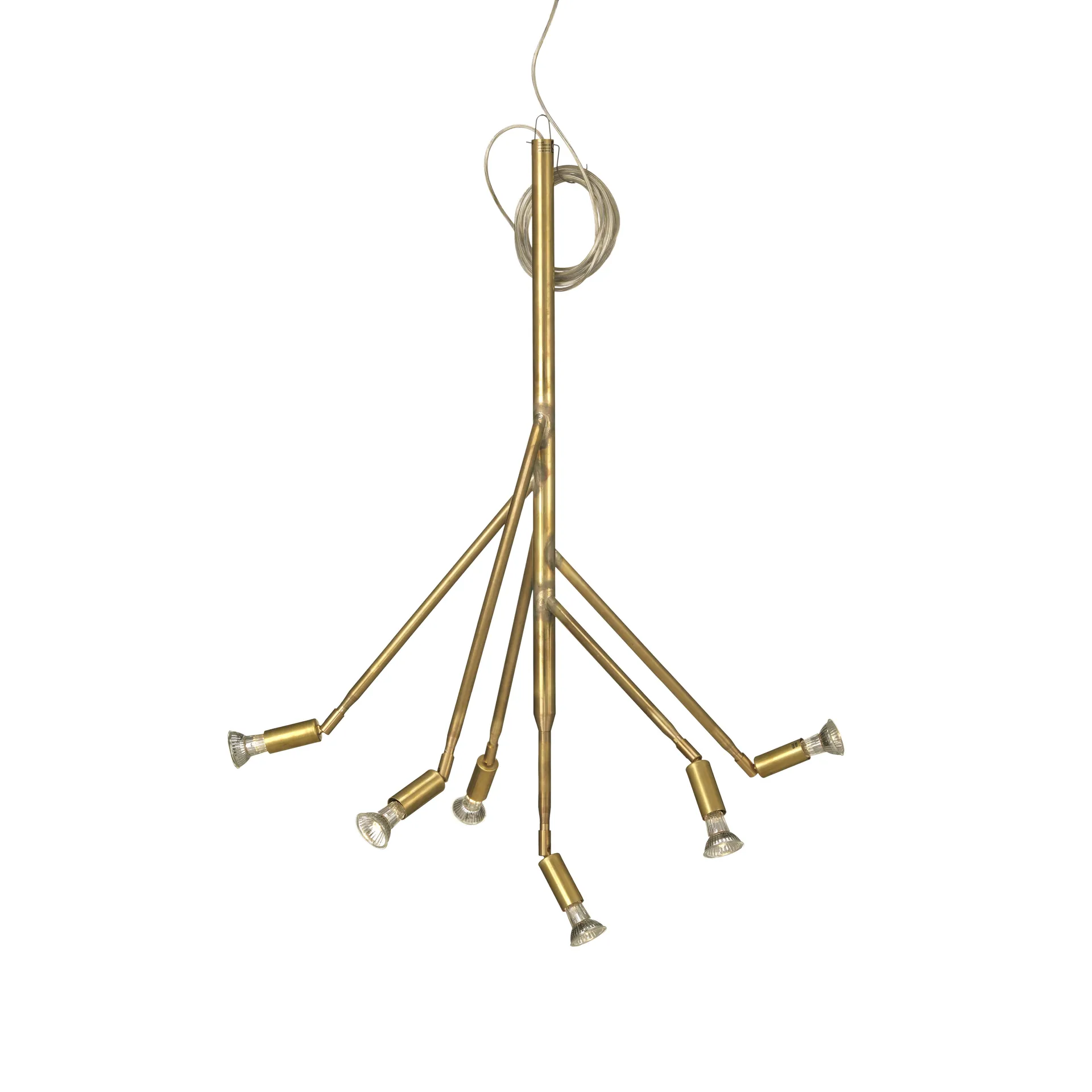 Lampe à suspension Kvist grand, laiton brut Örsjö Belysning