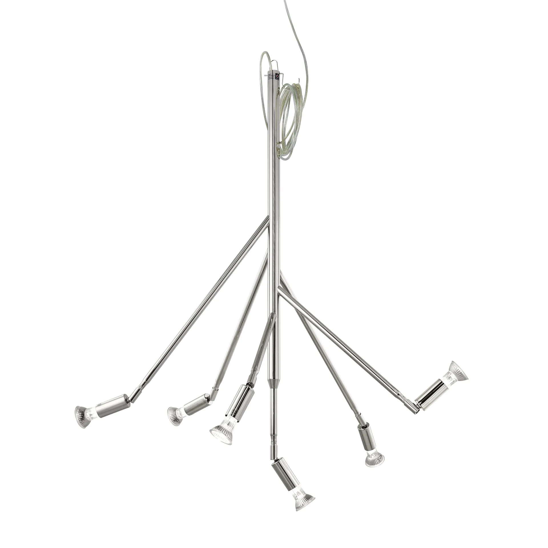 Lampe à suspension Kvist grand, laiton nickelé Örsjö Belysning