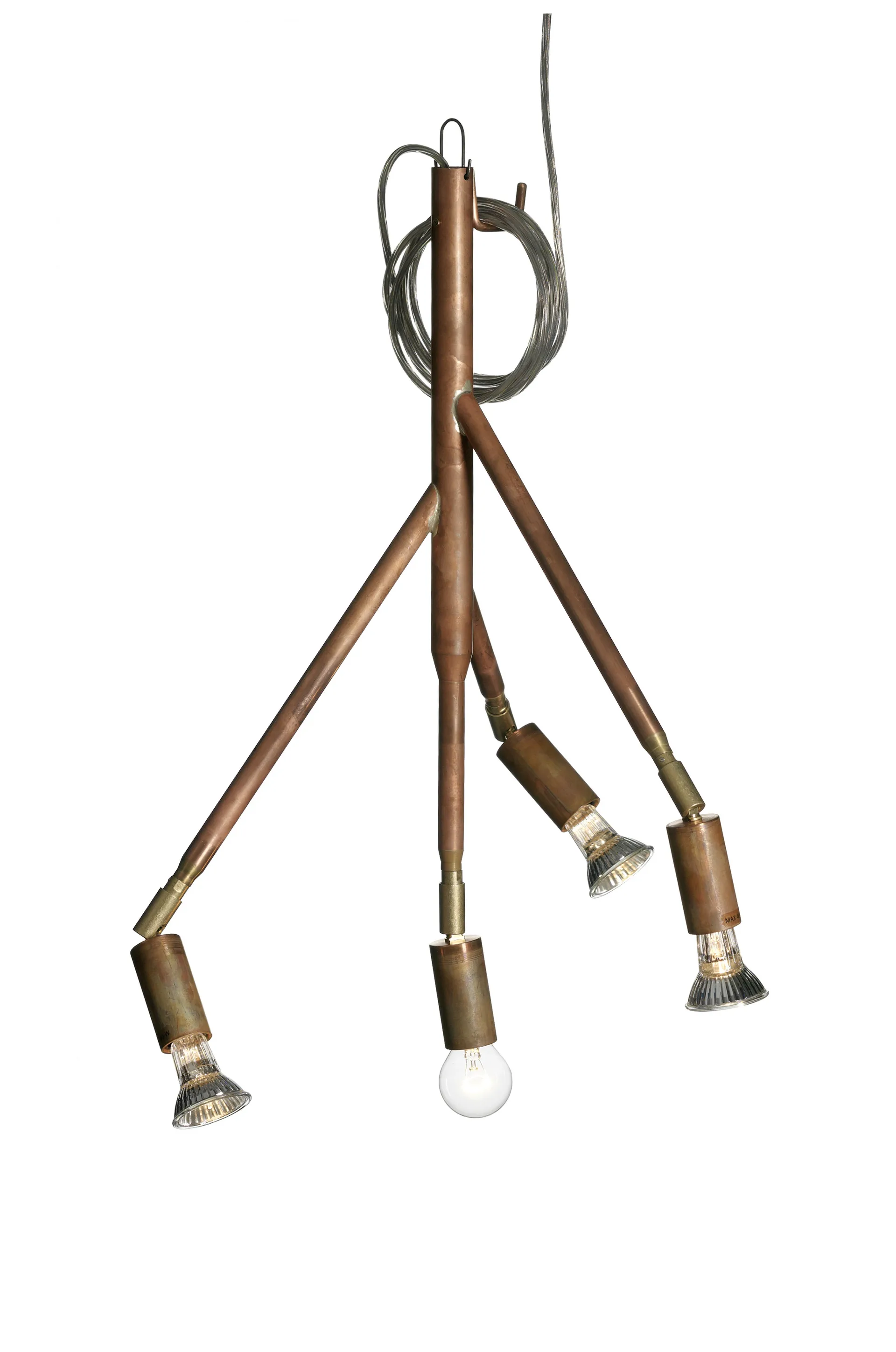 Lampe à suspension Kvist petit, cuivre brut Örsjö Belysning