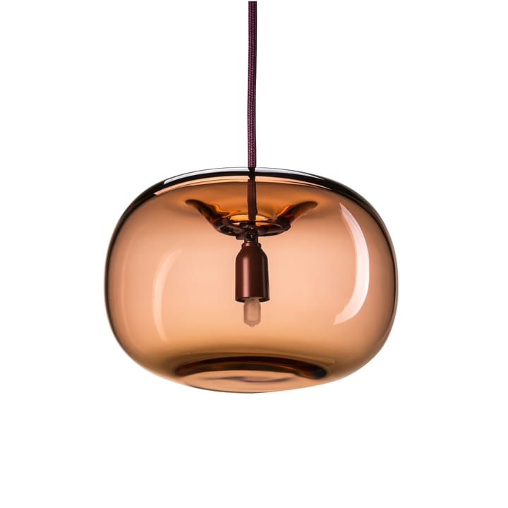 Lampe à suspension Pebble arrondie - rouge oxyde-verre - Örsjö Belysning