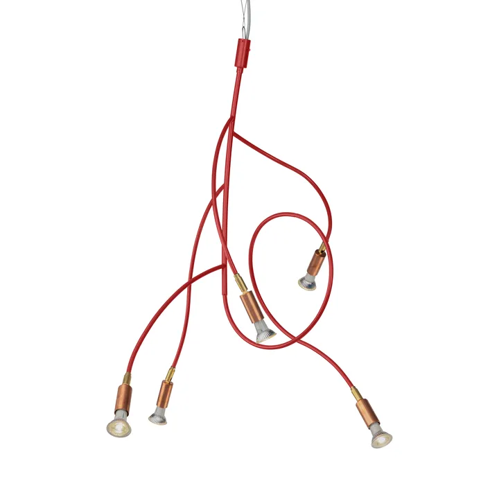 Lampe de plafond Ranka 5 - Rouge - Örsjö Belysning