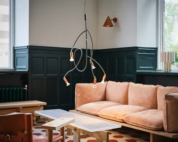 Lampe de plafond Ranka 5 - Rouge - Örsjö Belysning