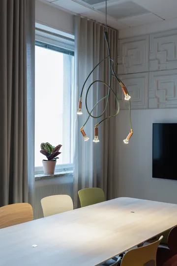 Lampe de plafond Ranka 5 - Vert olive - Örsjö Belysning