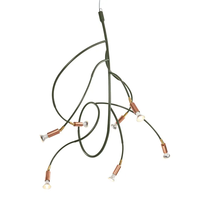 Lampe de plafond Ranka 7 - Vert olive - Örsjö Belysning