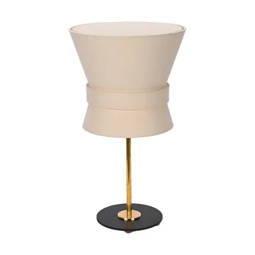 Lampe de table Bow - Laiton brut-cream white, petit 50 cm - Örsjö Belysning
