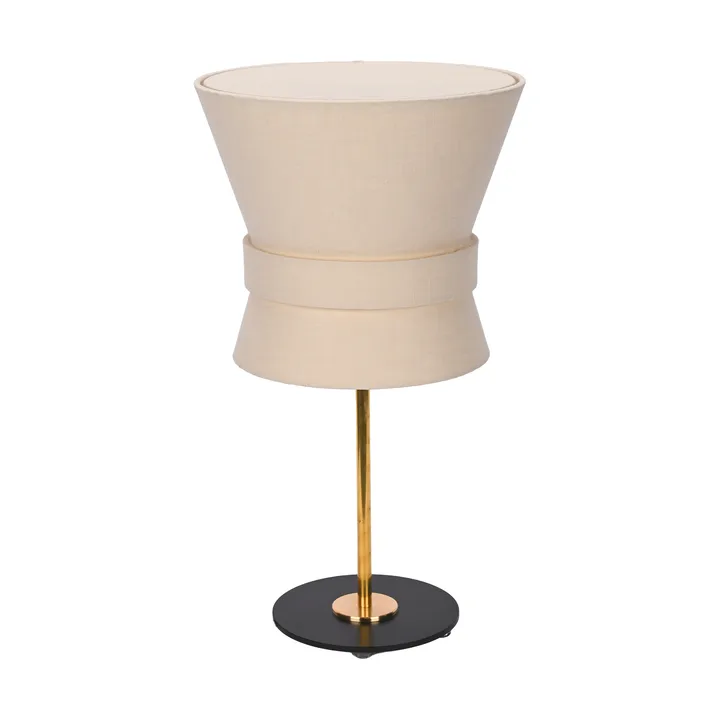 Lampe de table Bow - Laiton brut-cream white, petit 50 cm - Örsjö Belysning