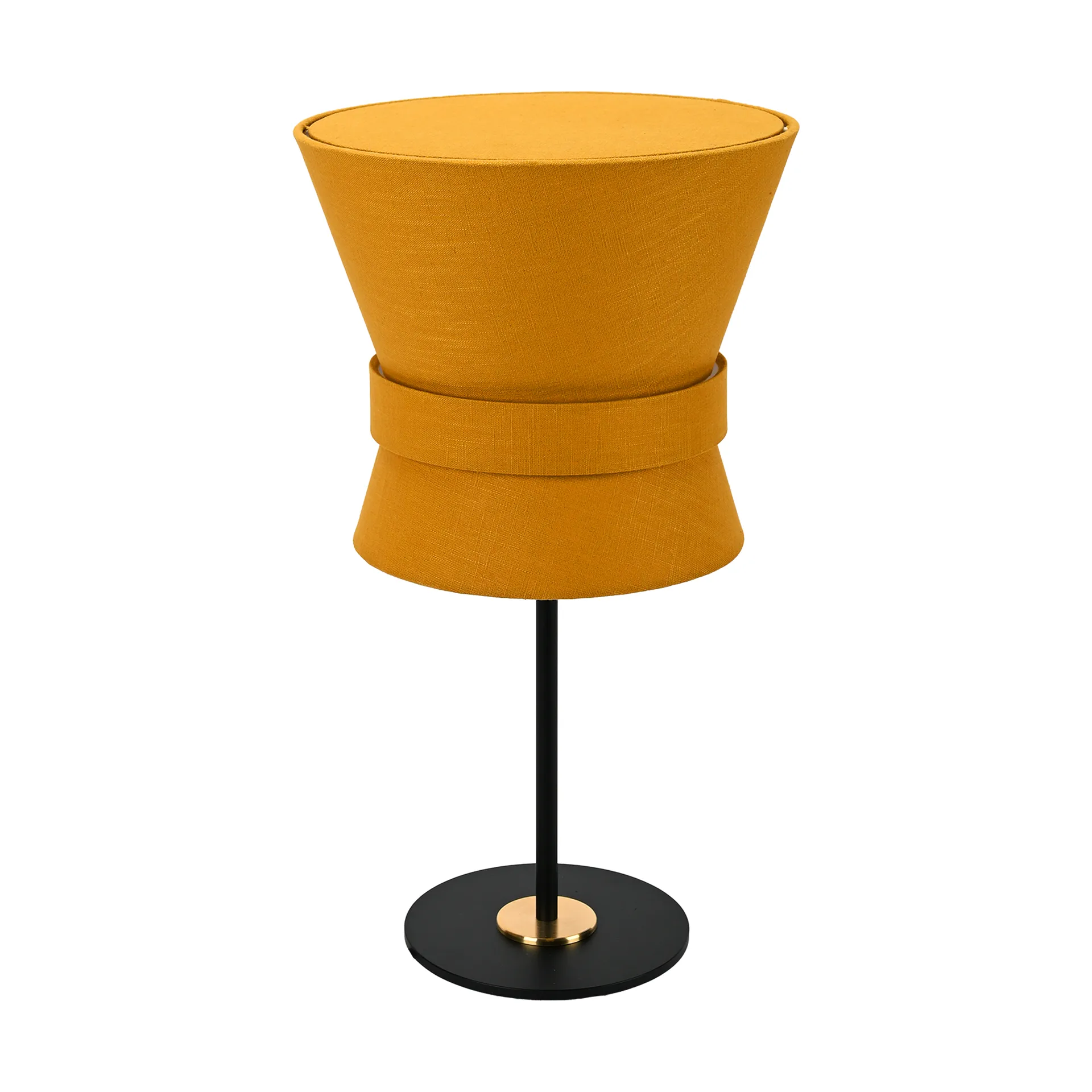 Lampe de table Bow, Noir-yellow ochre, petit 50 cm Örsjö Belysning