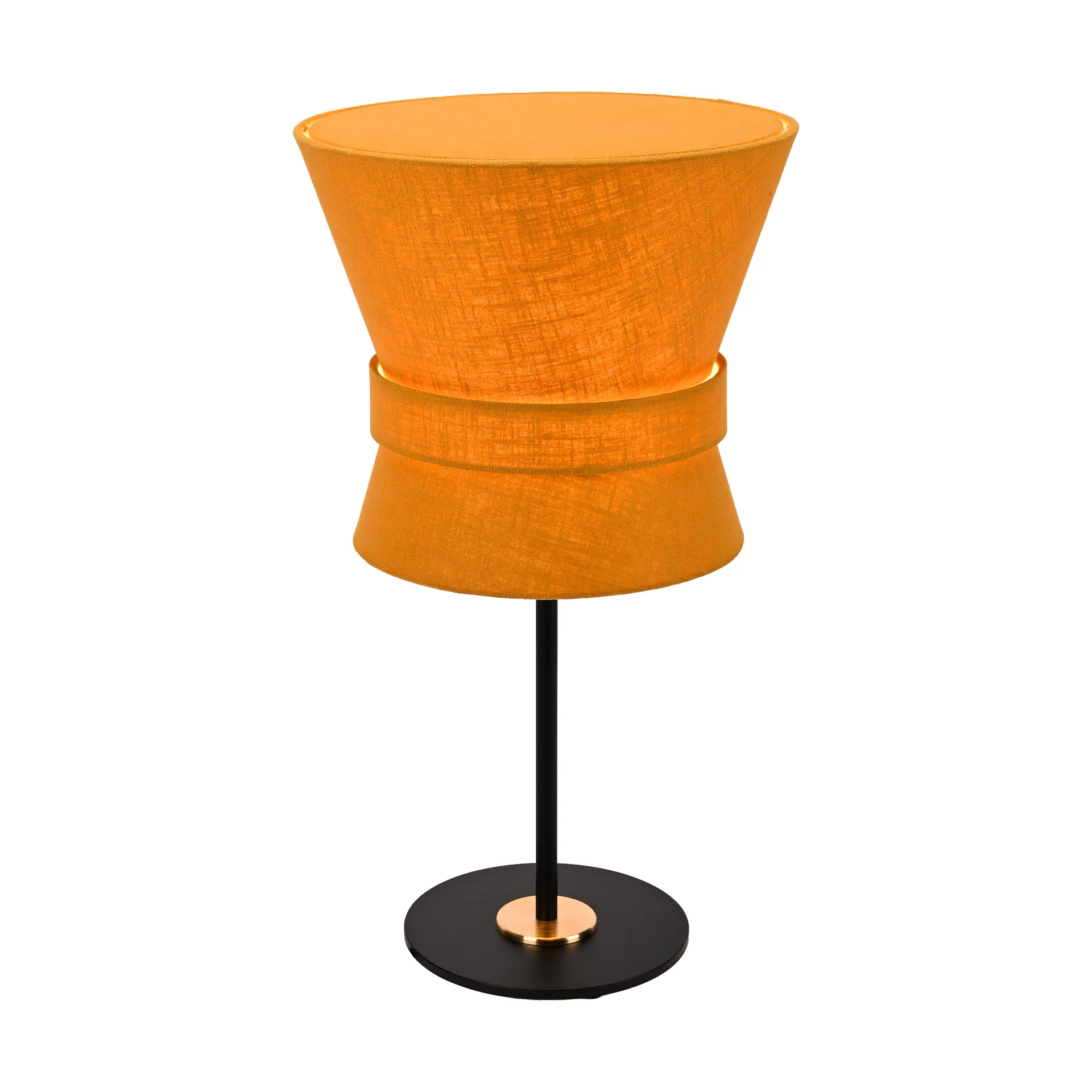 Lampe de table Bow, Noir-yellow ochre, petit 50 cm Örsjö Belysning