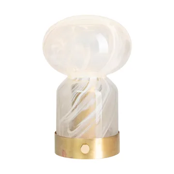 Lampe de table portable Essence Cloudy - Laiton-verre - Örsjö Belysning