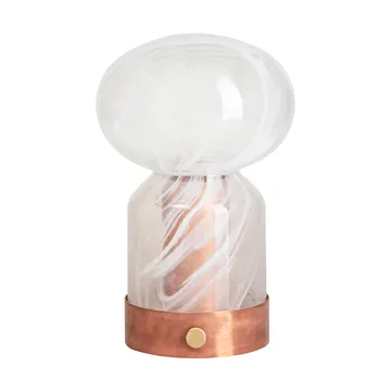 Lampe de table portable Essence Cloudy - Verre cuivre - Örsjö Belysning