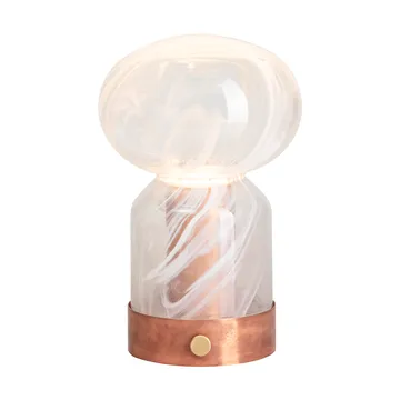 Lampe de table portable Essence Cloudy - Verre cuivre - Örsjö Belysning