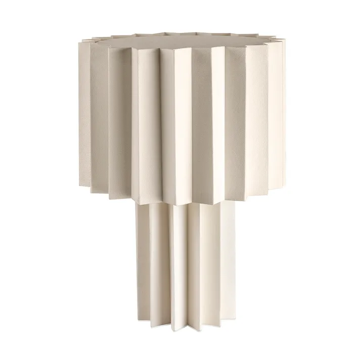 Lampe de table textile Plissé - Blanc, 40,9 cm - Örsjö Belysning