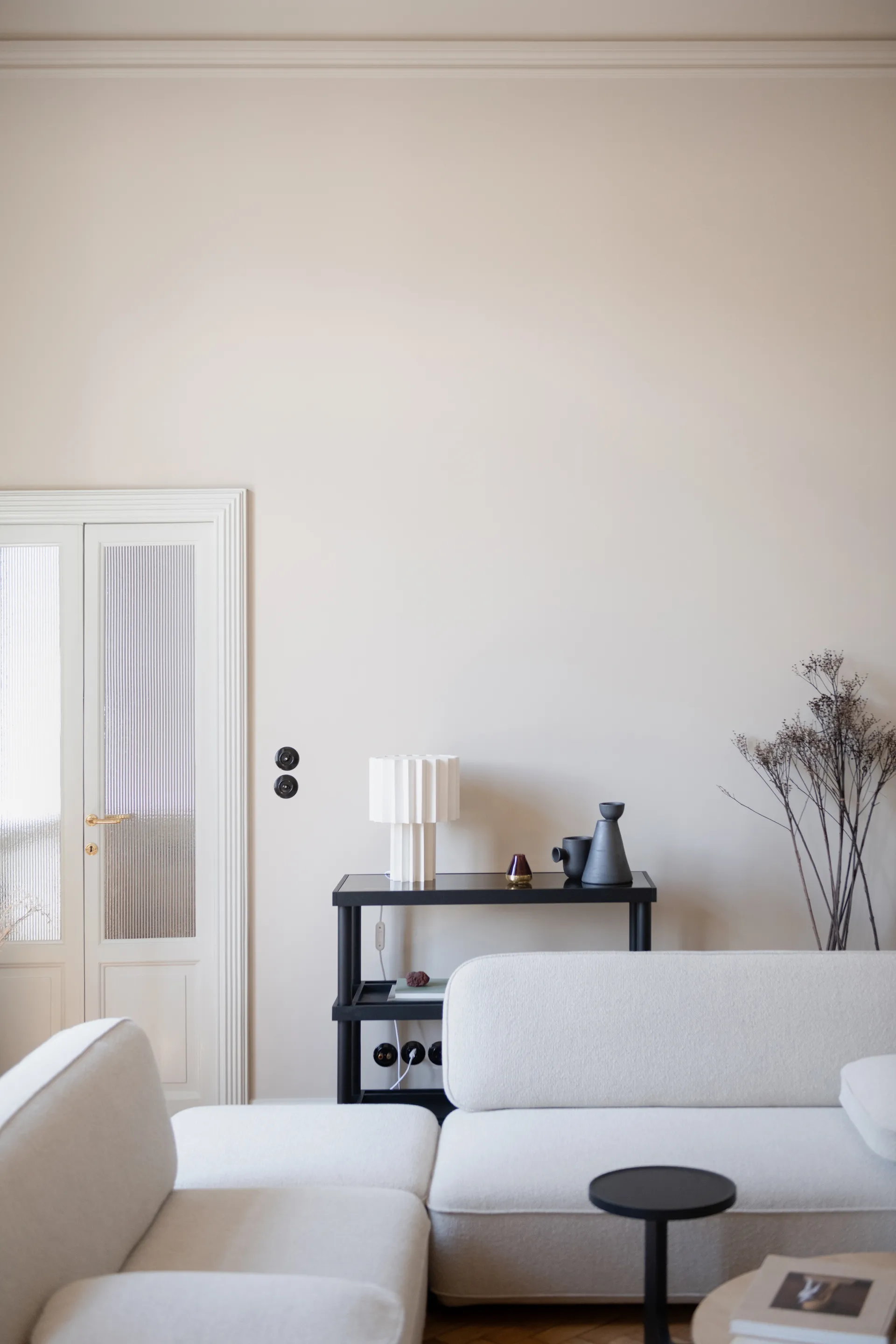 Lampe de table textile Plissé, Blanc Örsjö Belysning