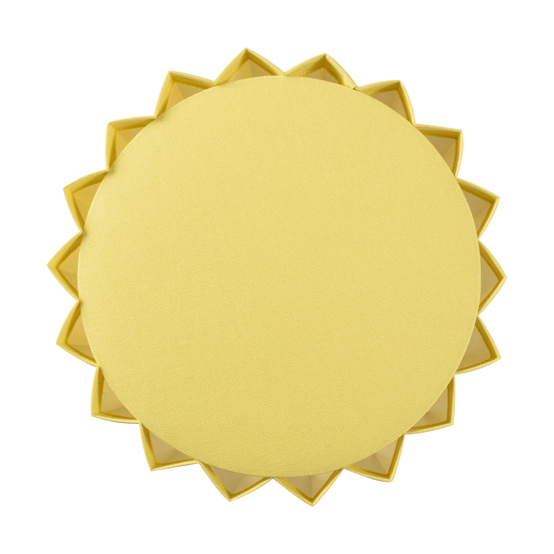 Lampe de table textile Plissé, Jaune Örsjö Belysning