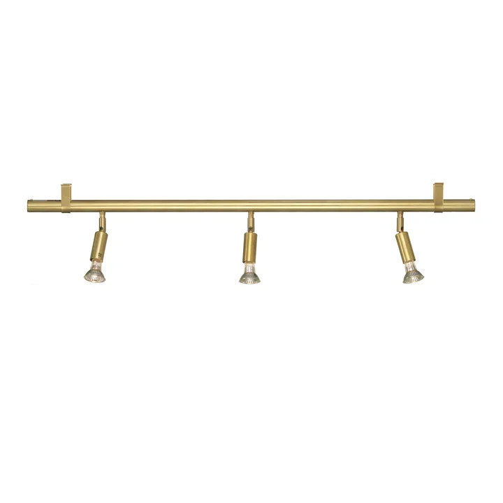 Lampe Star 3 - laiton brut - verre opale, 100 cm - Örsjö Belysning