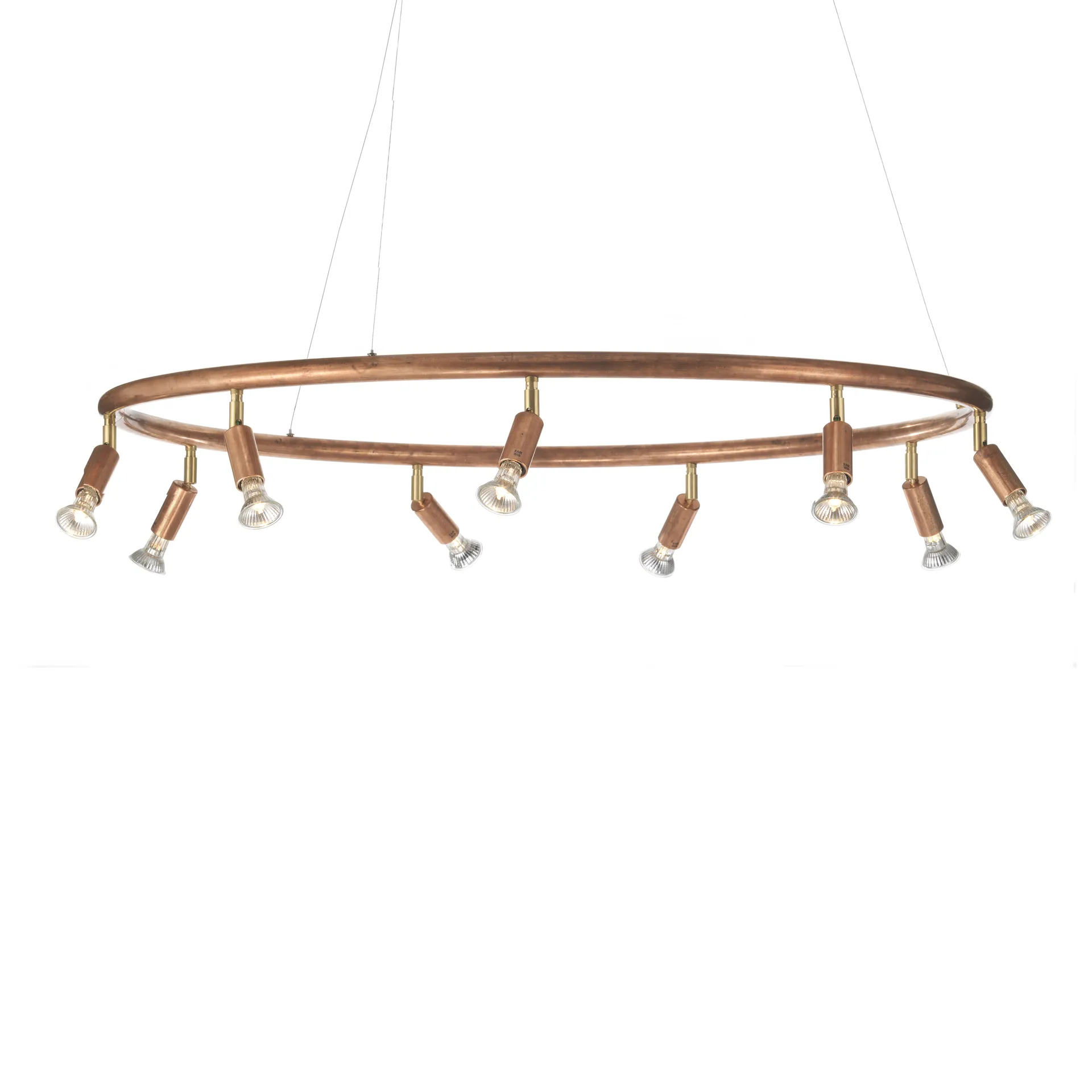 Lampe star 9 ronde Ø100 cm, cuivre brut Örsjö Belysning