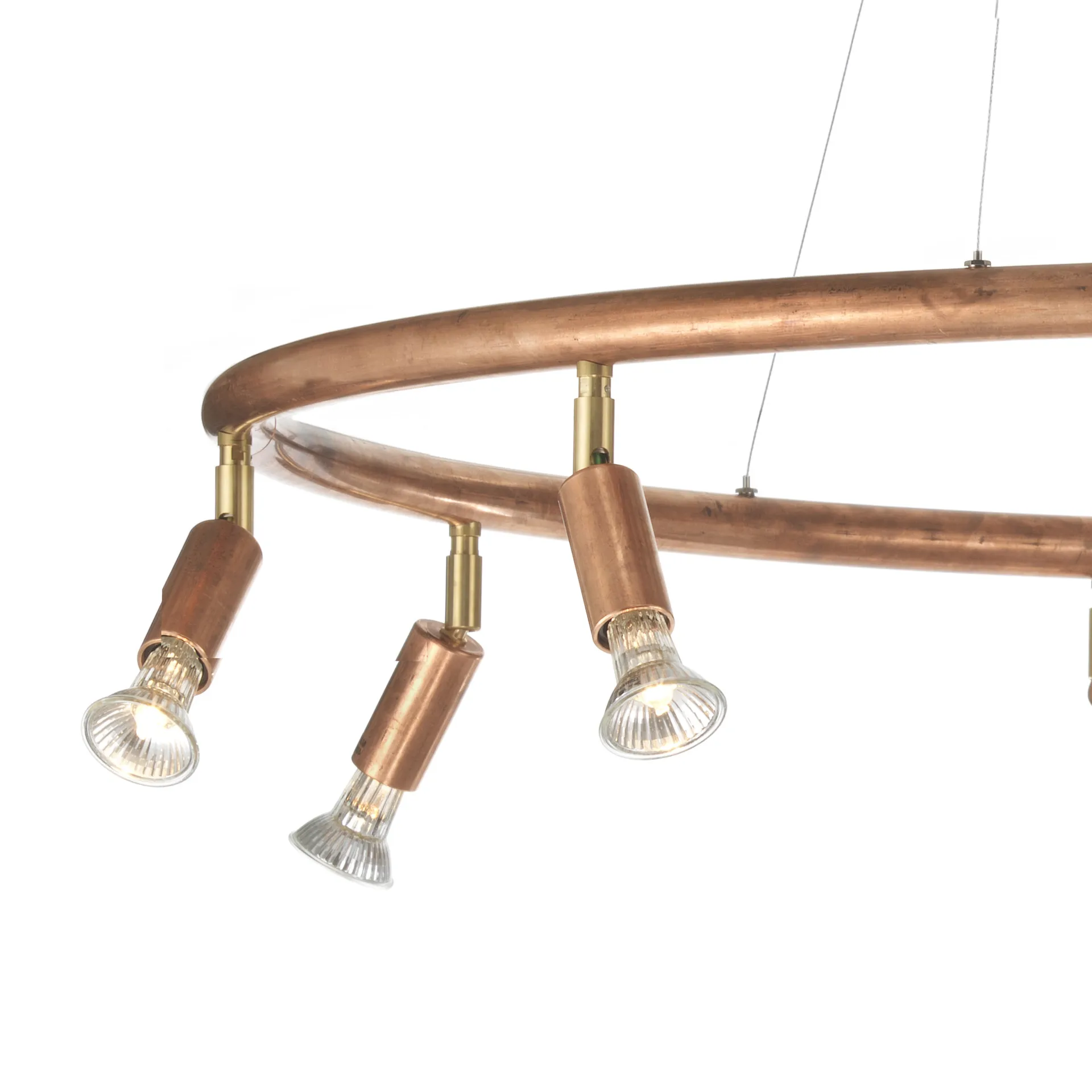 Lampe star 9 ronde Ø100 cm, cuivre brut Örsjö Belysning