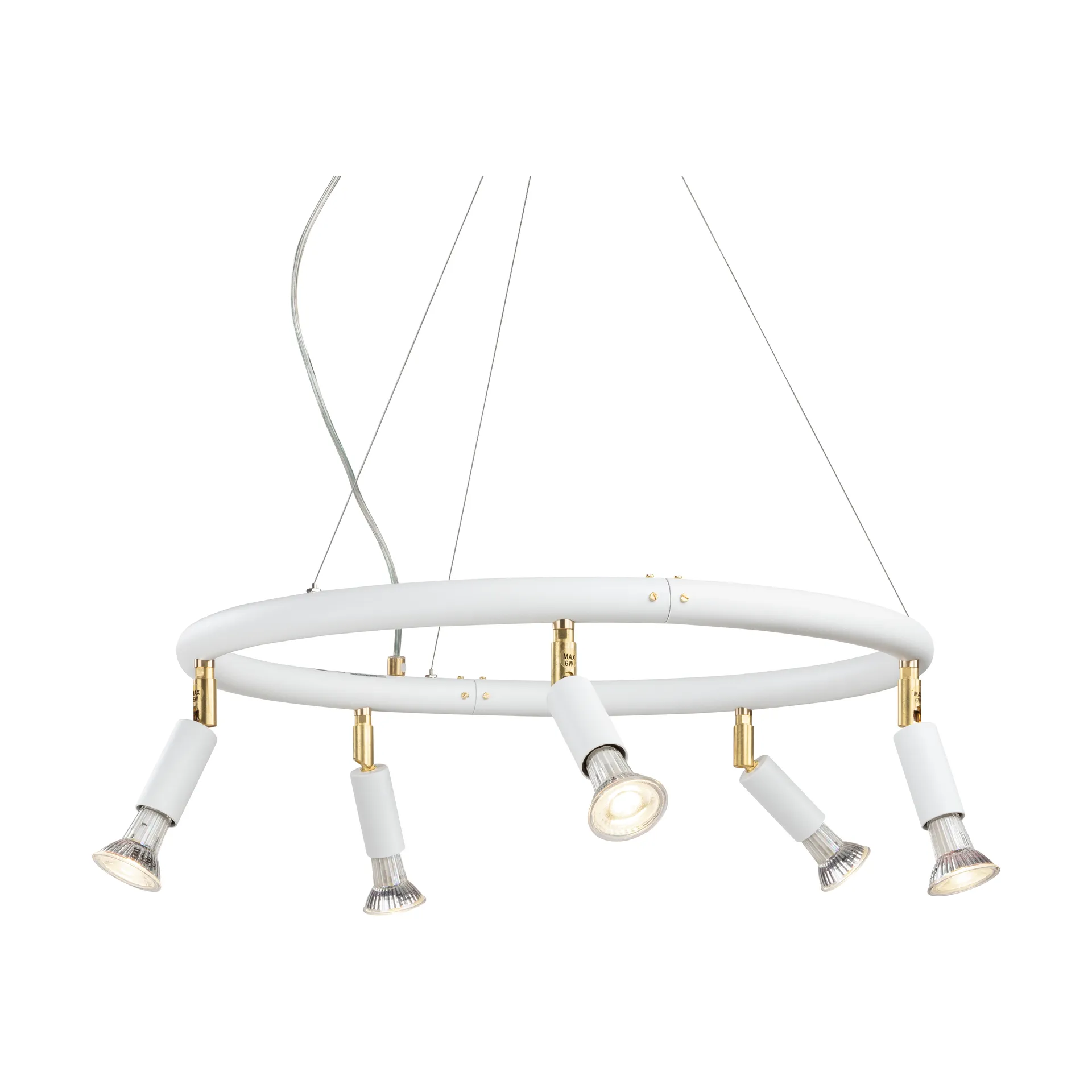 Spot plafonnier Star round 5 Ø60 cm, Acier blanc Örsjö Belysning