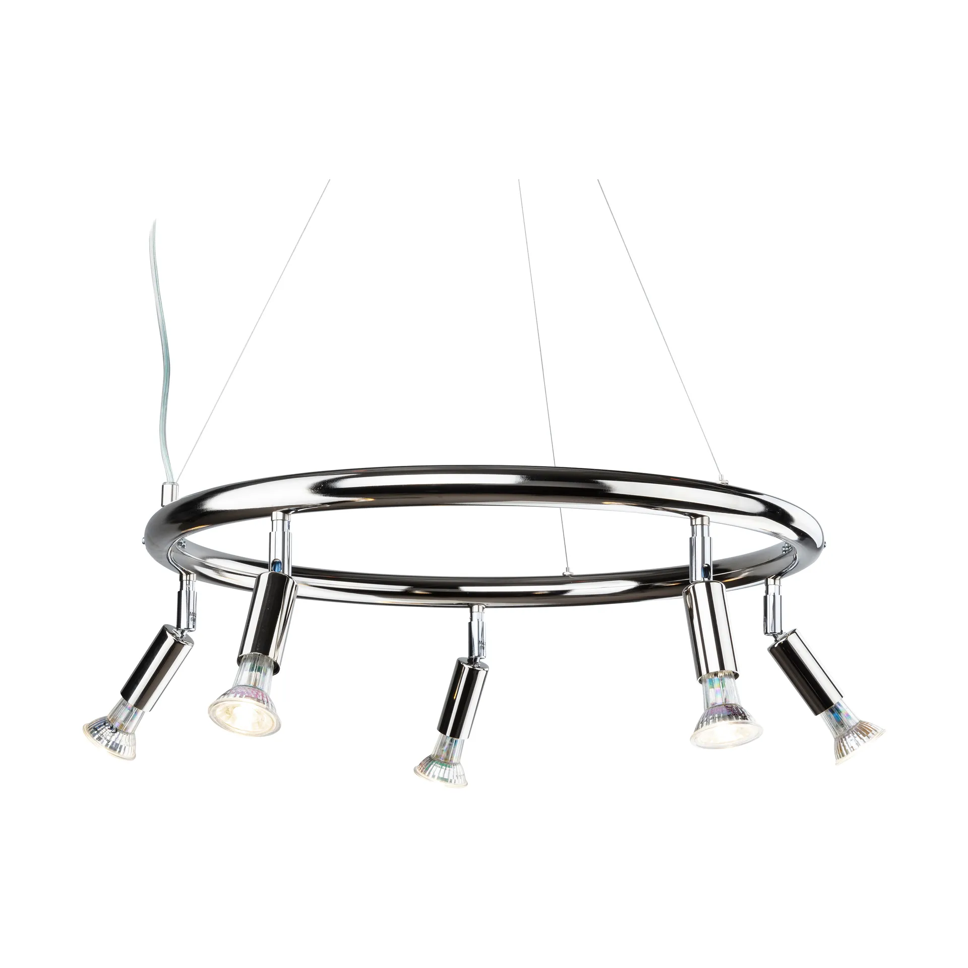 Spot plafonnier Star round 5 Ø60 cm, Laiton nickelé Örsjö Belysning