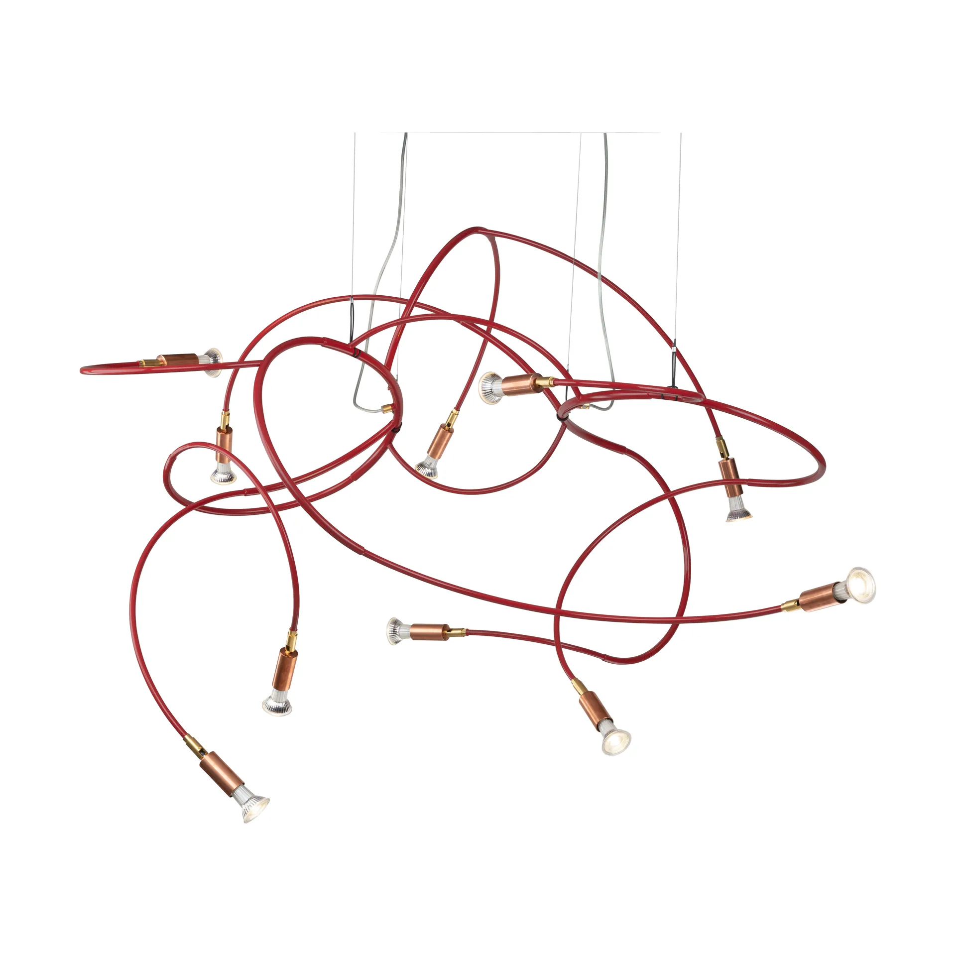 Suspension Andromeda 108 cm, Acier rouge Örsjö Belysning