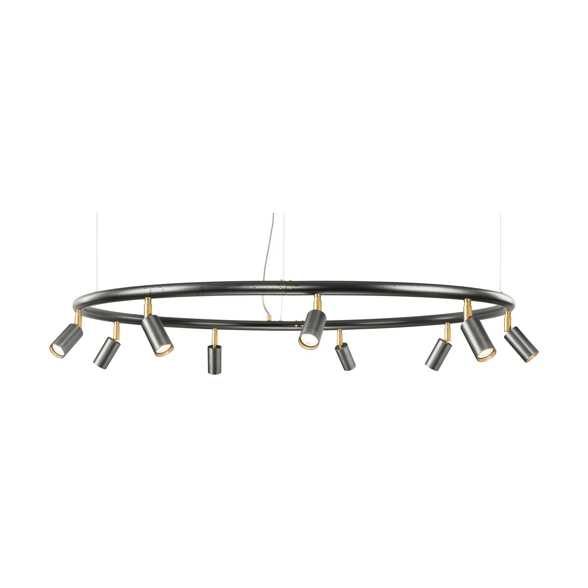 Suspension et applique ronde Starlight Ø100 cm, Acier brut Örsjö Belysning