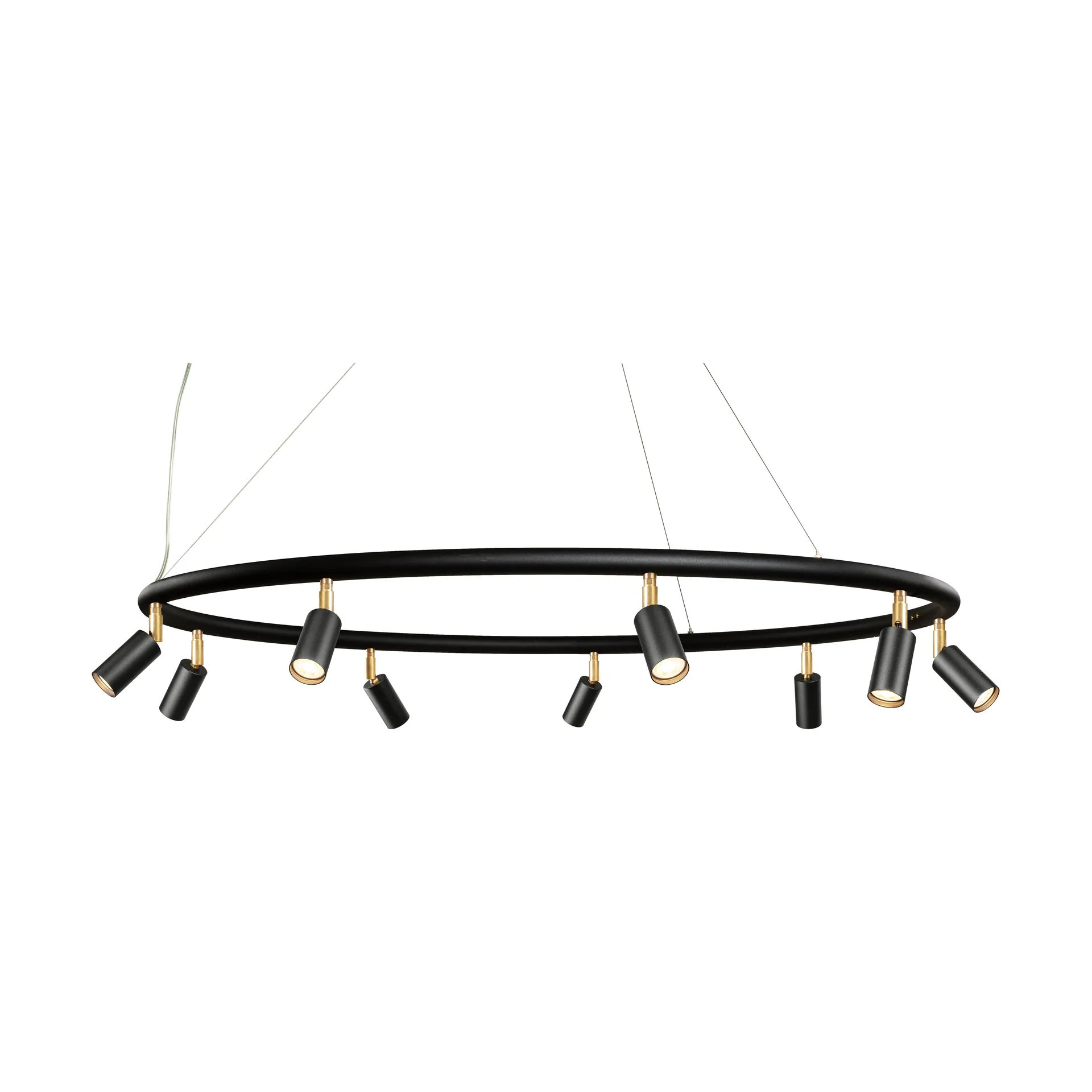 Suspension et applique ronde Starlight Ø100 cm, Noir laque structuré RAL 9005 Örsjö Belysning
