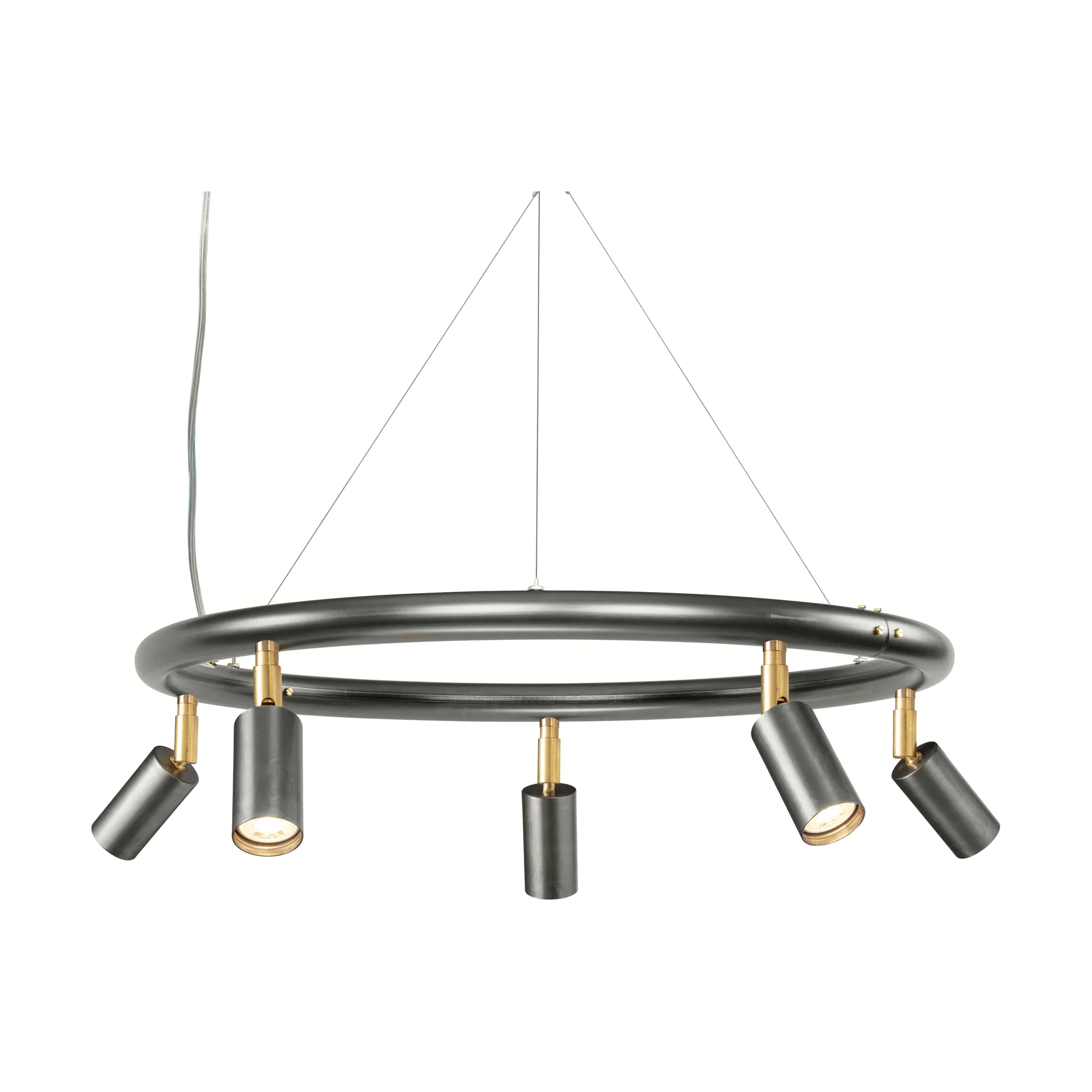 Suspension et applique ronde Starlight Ø60 cm, Acier brut Örsjö Belysning