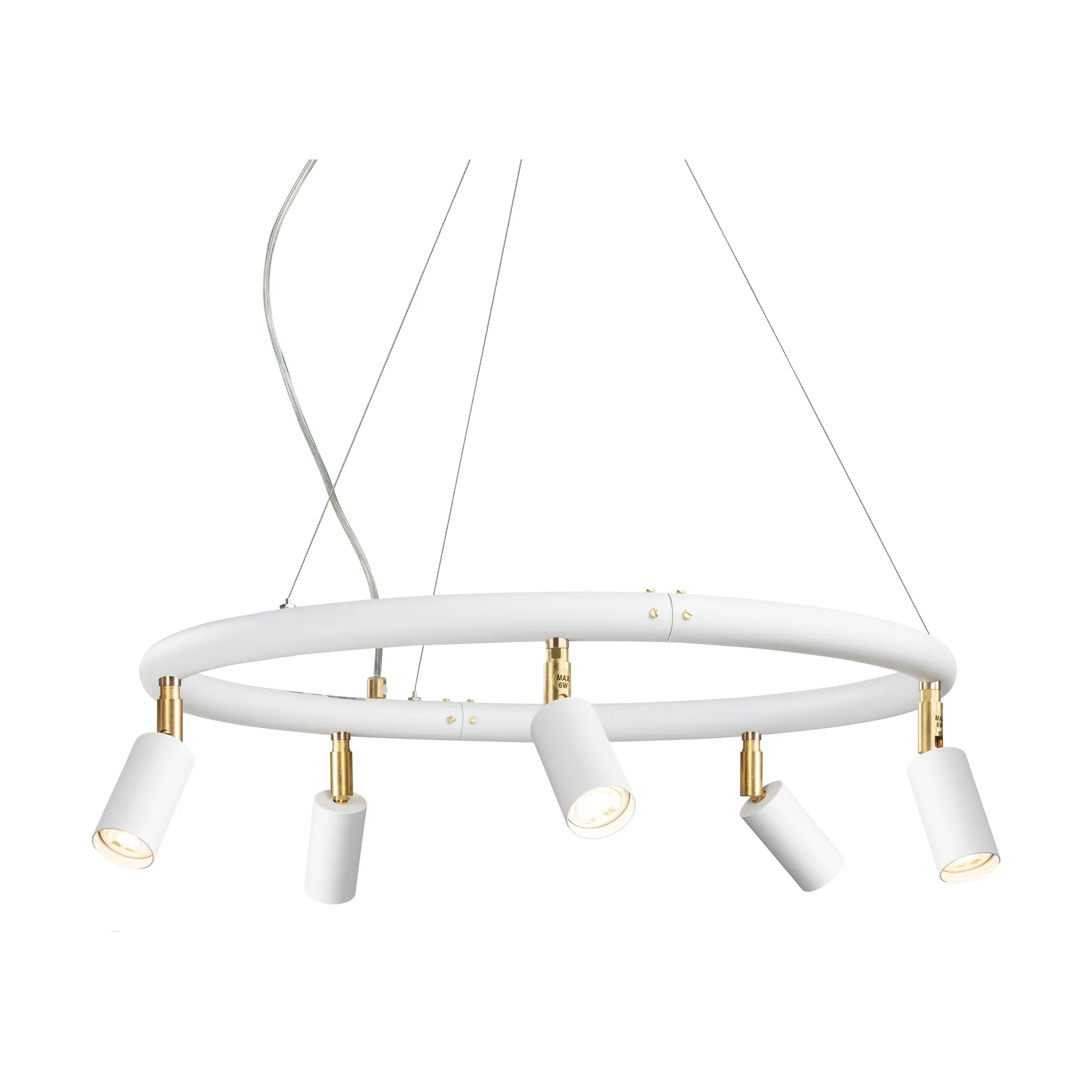 Suspension et applique ronde Starlight Ø60 cm, Laque structurée blanche RAL 9016 Örsjö Belysning