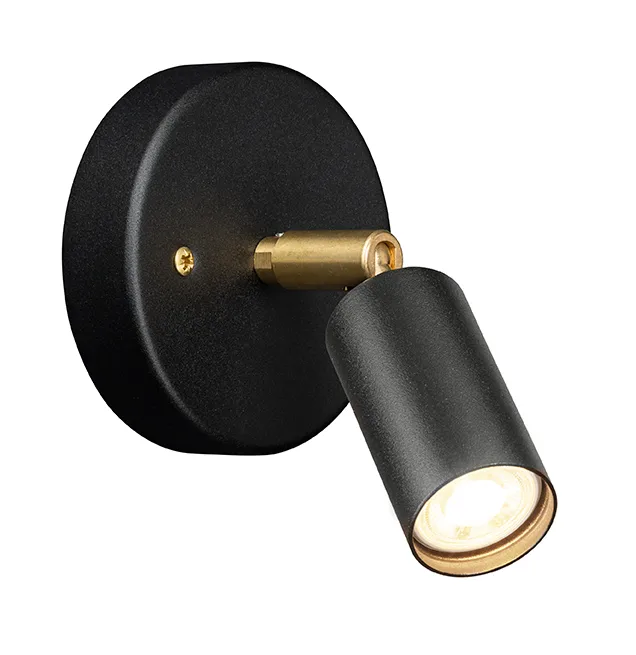 Örsjö Belysning Suspension et applique Starlight 1, montage fixe Noir laque structuré RAL 9005