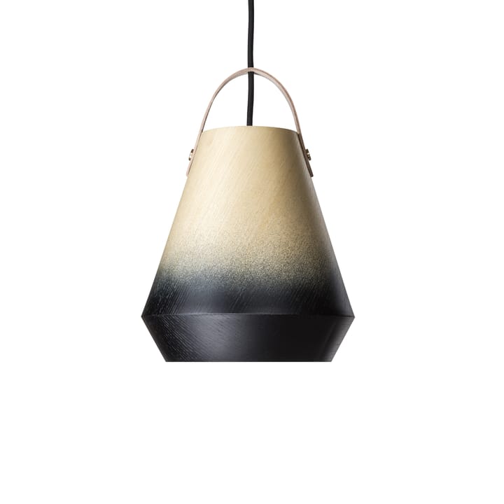 Suspension Konkret, placage de frêne, sangle en cuir de couleur nature Örsjö Belysning