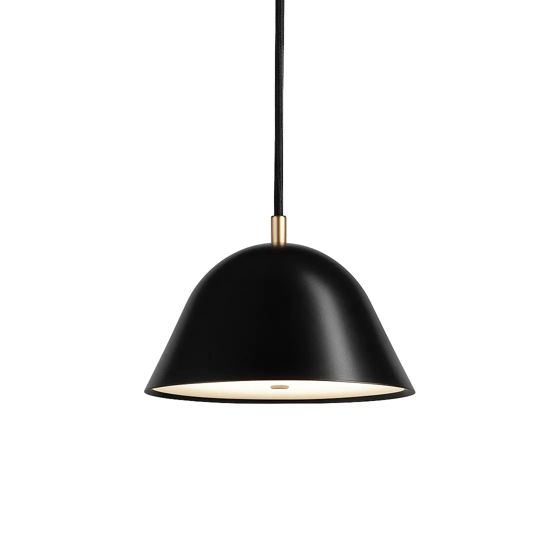 Suspension Streck petite 11x21 cm, Noir RAL 9005 Örsjö Belysning
