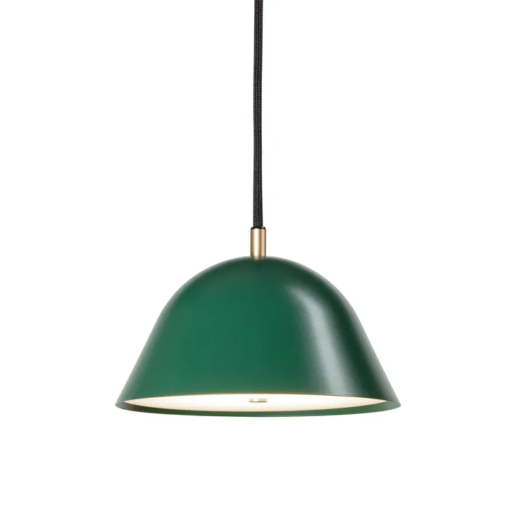 Suspension Streck petite 11x21 cm - Vert sapin RAL 6028 - Örsjö Belysning