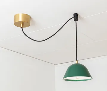 Suspension Streck petite 11x21 cm - Vert sapin RAL 6028 - Örsjö Belysning