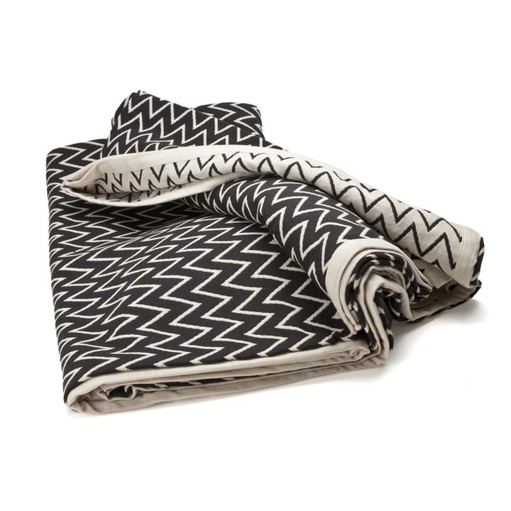Couvre-lit Zigzag noir - 260x260 cm - Orskov