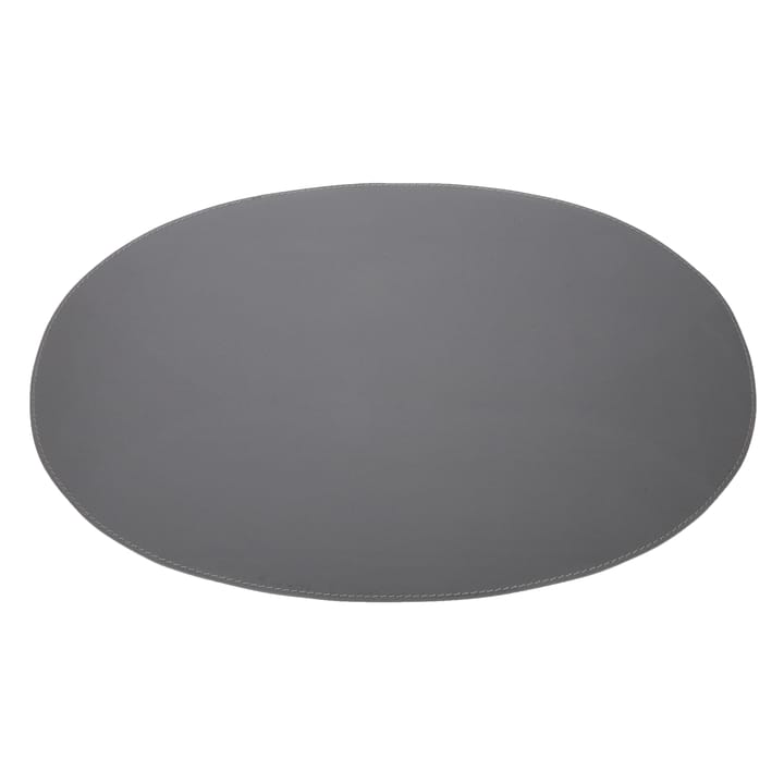 Set de table Ørskov cuir ovale - gris foncé - Orskov