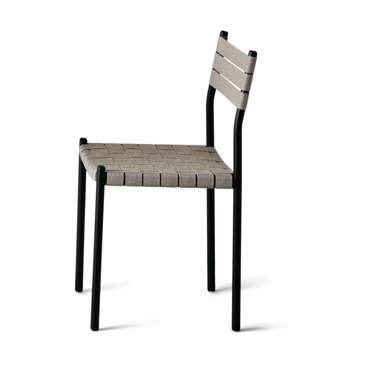 Chaise Nettan Chair, structure noire - Tissu naturel - OX Denmarq